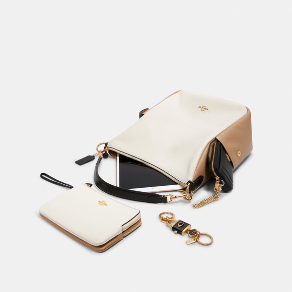 ALMOST PERFECT Coach Outlet Pennie Shoulder Bag In Colorblock - Picture 5 of 6